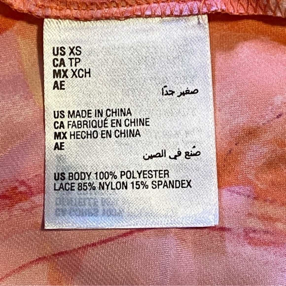 NWT INC International Concepsts 2pc Lace-Trim Cami Shorts Loungewear Pajama Set - Picture 10 of 12